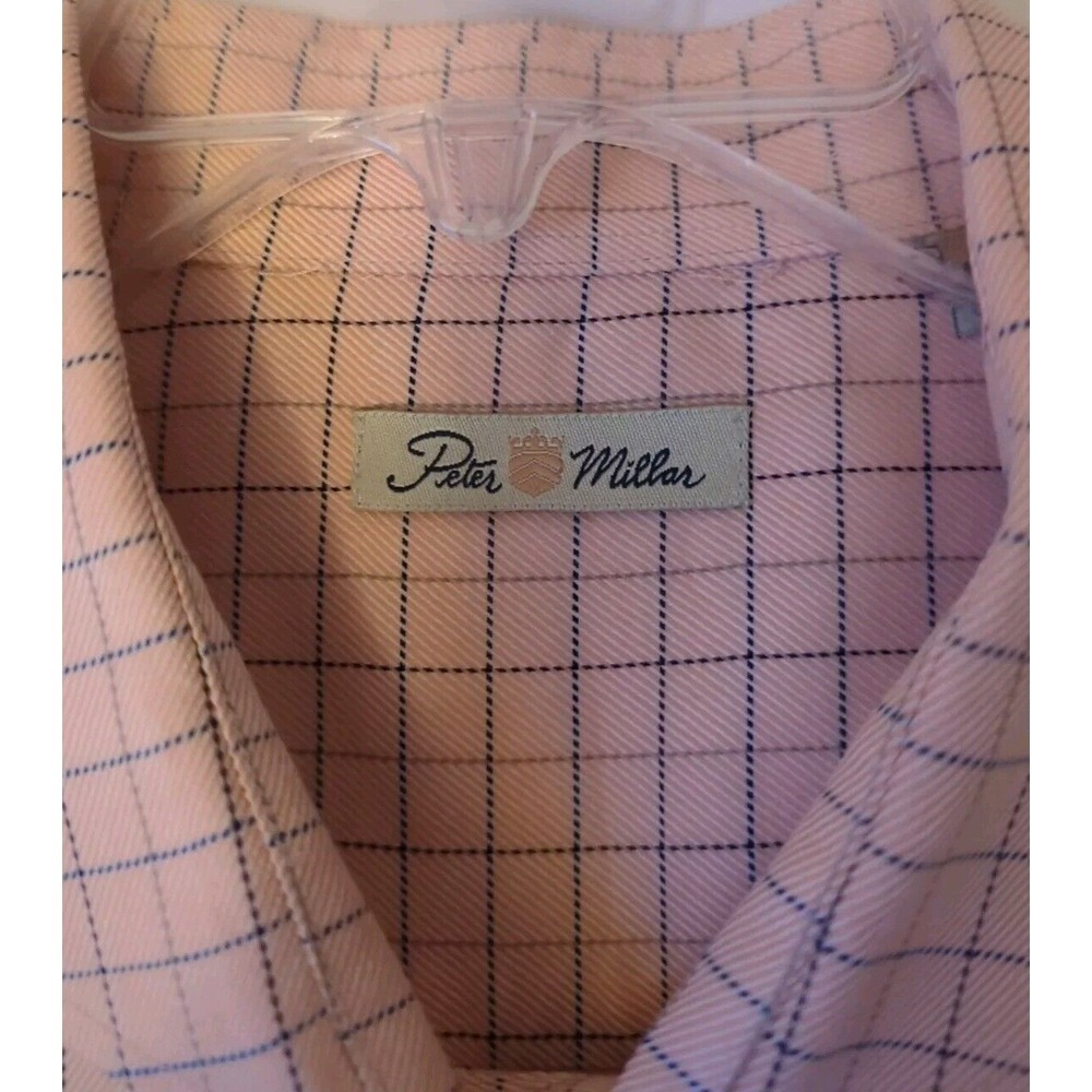 Peter Millar Pink Checked Casual Button-Down Shirt